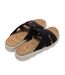 Womens/ladies Cassie Leopard Pattern Sandals Black Regatta-2