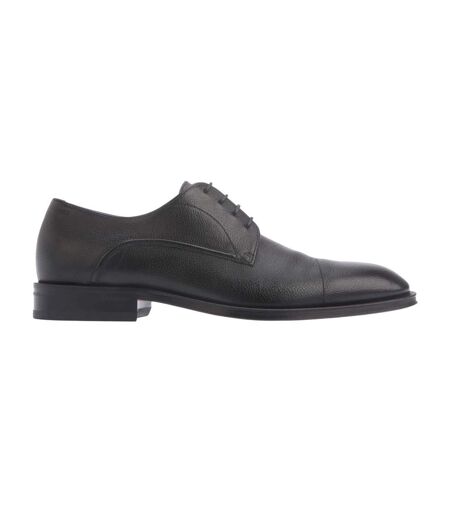 Mens Derrek Leather Derby Shoes Black Boss