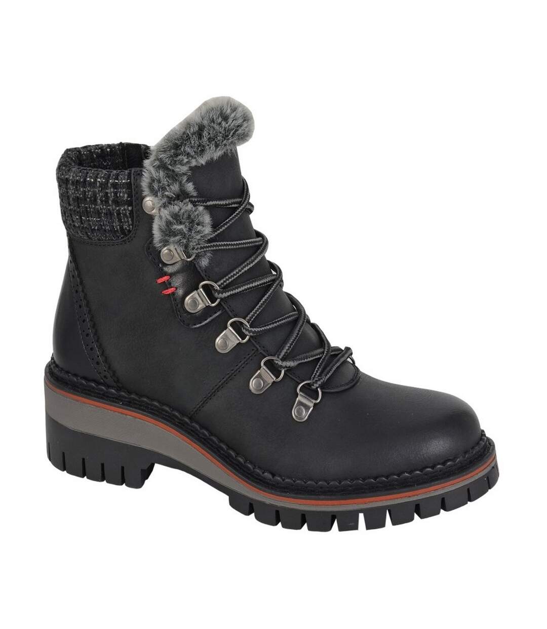 Womens/ladies Teodora Boots Black Cipriata-1
