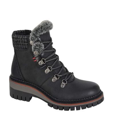Womens/ladies Teodora Boots Black Cipriata