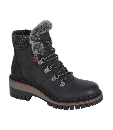 Womens/ladies Teodora Boots Black Cipriata