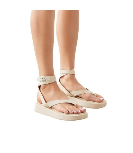 Faith Womens/Ladies Mallow Chunky Heel Sandals (Cream) - UTDP2827