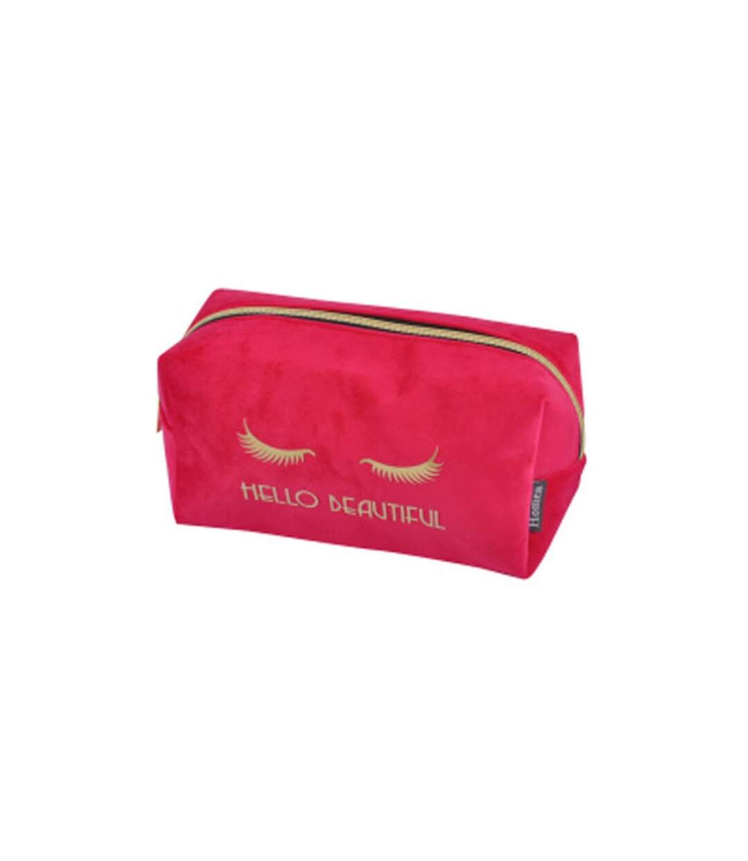 Trousse de Maquillage Velours Hello 22cm Fuchsia-1