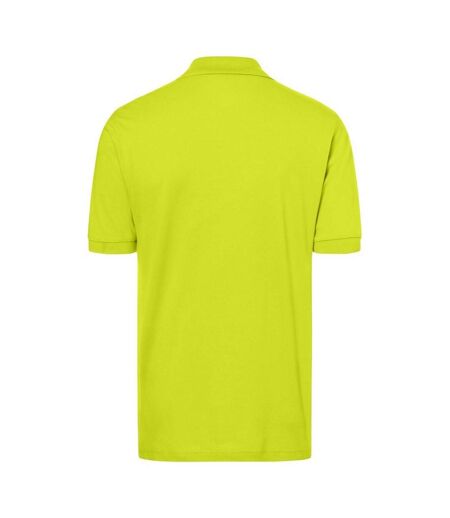 Polo Classic Homme Jaune Fluo James And Nicholson