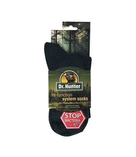 2 Pack Mens Cotton Hiking Boot Socks with Silver Technology