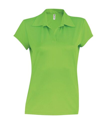 Kariban Proact Womens/Ladies Short Sleeve Performance Polo Shirt (Lime)