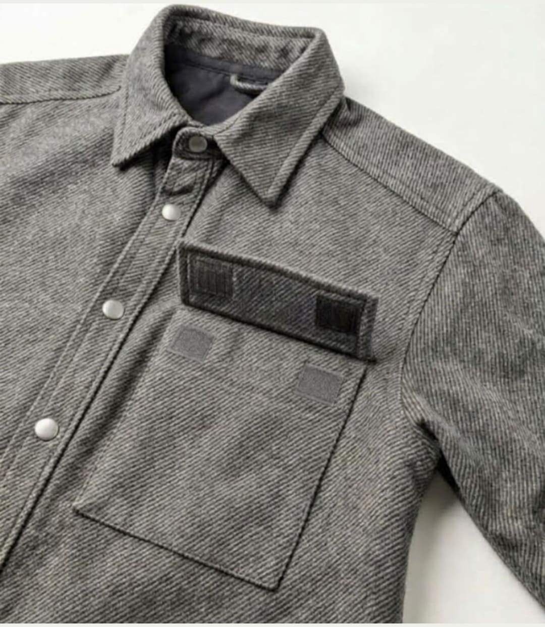 CHALLENGER BALTHUS2 — Surchemise flanelle gris chiné : la chaleur décontractée au quotidien-3