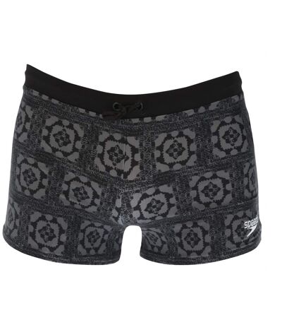 Mens valmilton palm leaf swim shorts black/grey Speedo