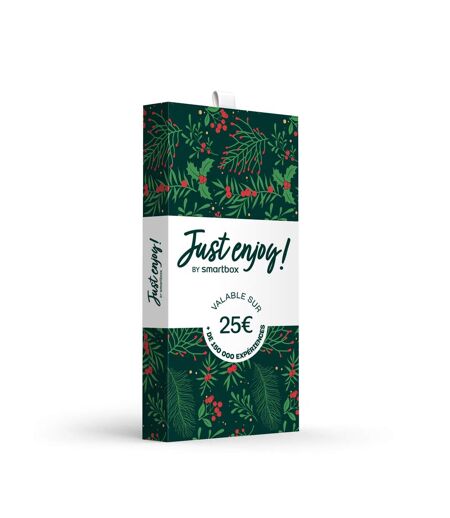 Carte cadeau Just enjoy ! Noël - 25 € - SMARTBOX - Coffret Cadeau Multi-thèmes