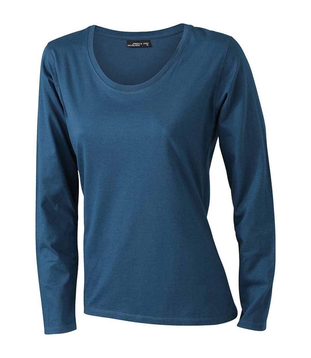 T-shirt femme manches longues - JN903 - Bleu pétrole