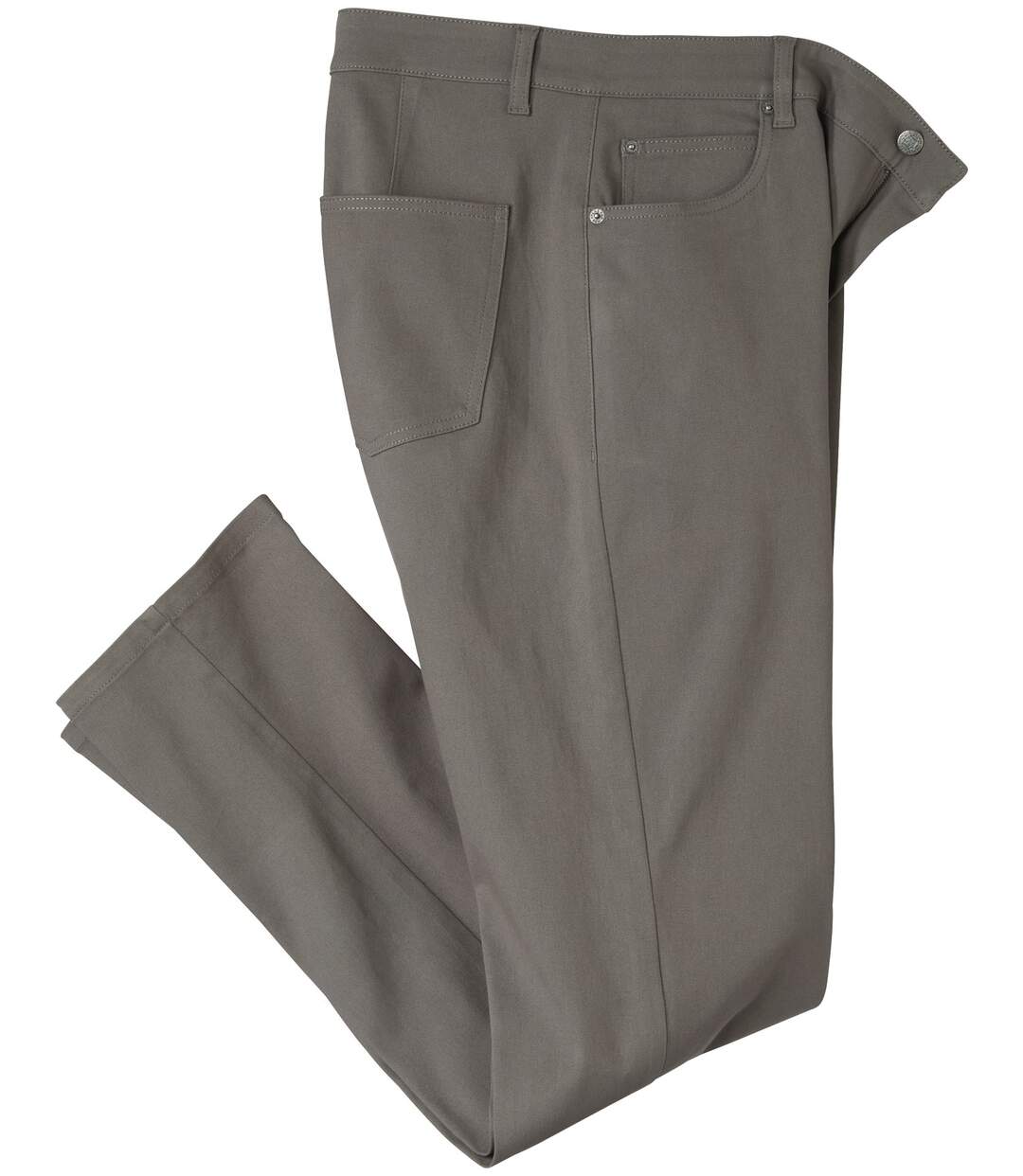 Pantalon en sergé extensible homme - gris