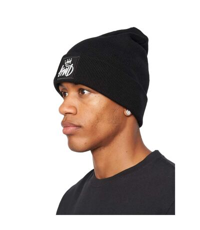 Mens oban reflective knitted cuffed beanie black Kings Will Dream