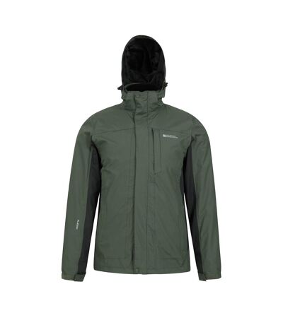 Mens Thunderstorm 3 In 1 Waterproof Jacket Khaki Mountain Warehouse