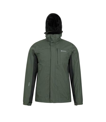 Mens Thunderstorm 3 In 1 Waterproof Jacket Khaki Mountain Warehouse