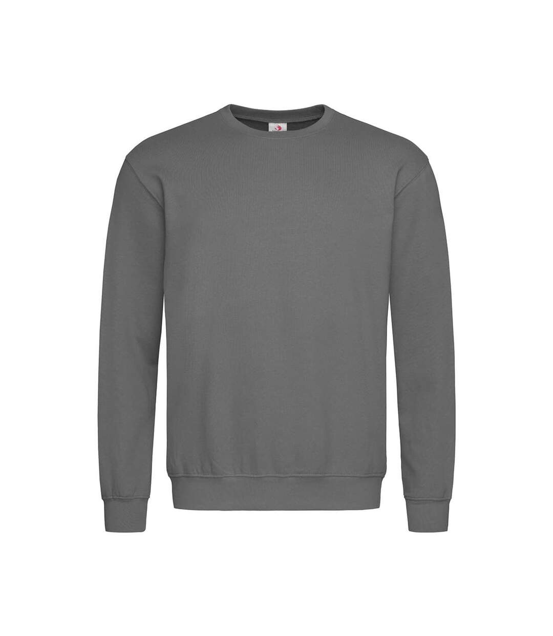 Sweat-shirt classique homme gris foncé Stedman-1