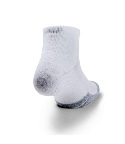 Under Armour Mens HeatGear Socks (White/Steel Grey) - UTRW7754