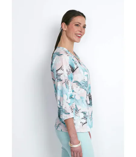 Tunique manches 3/4 voile