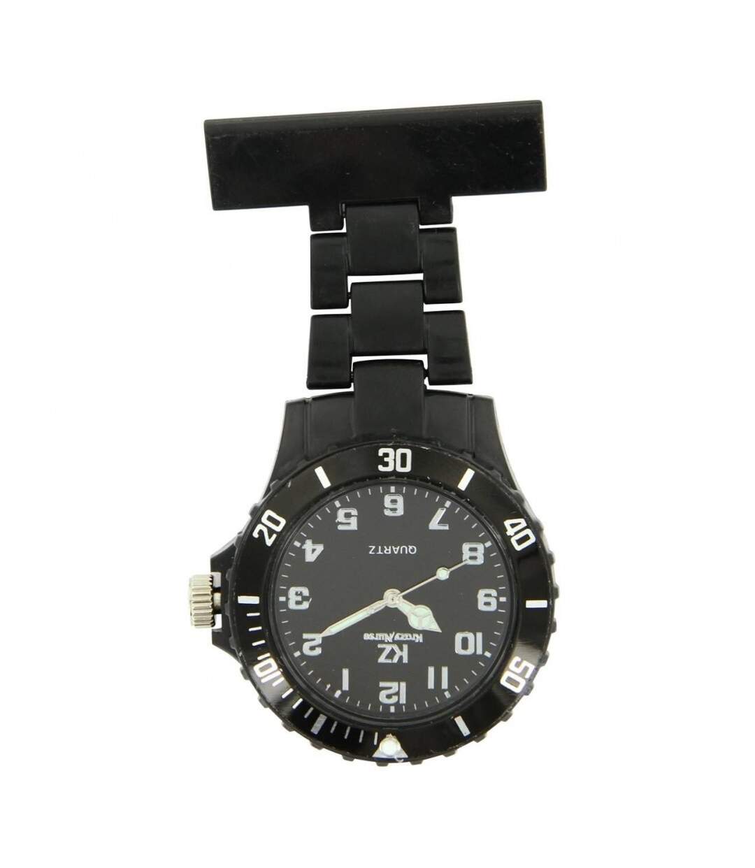 Montre infirmière Plastique Noir broche 133