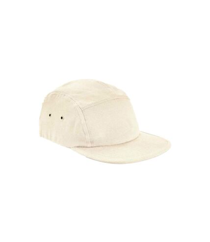 Beechfield Unisex Adult Canvas 5 Panel Baseball Cap (Natural)