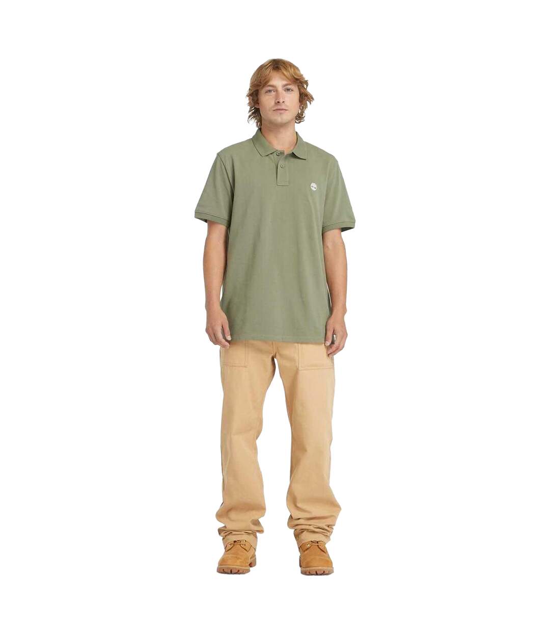 Polo Manches Courtes Oyster River Homme Vert Timberland-4