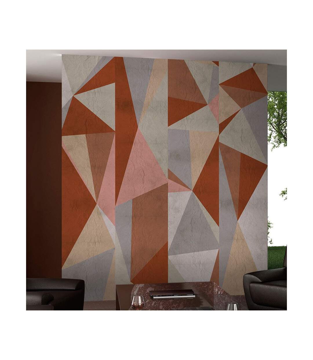 Papier Peint Triangles Composition 50x1000cm-1