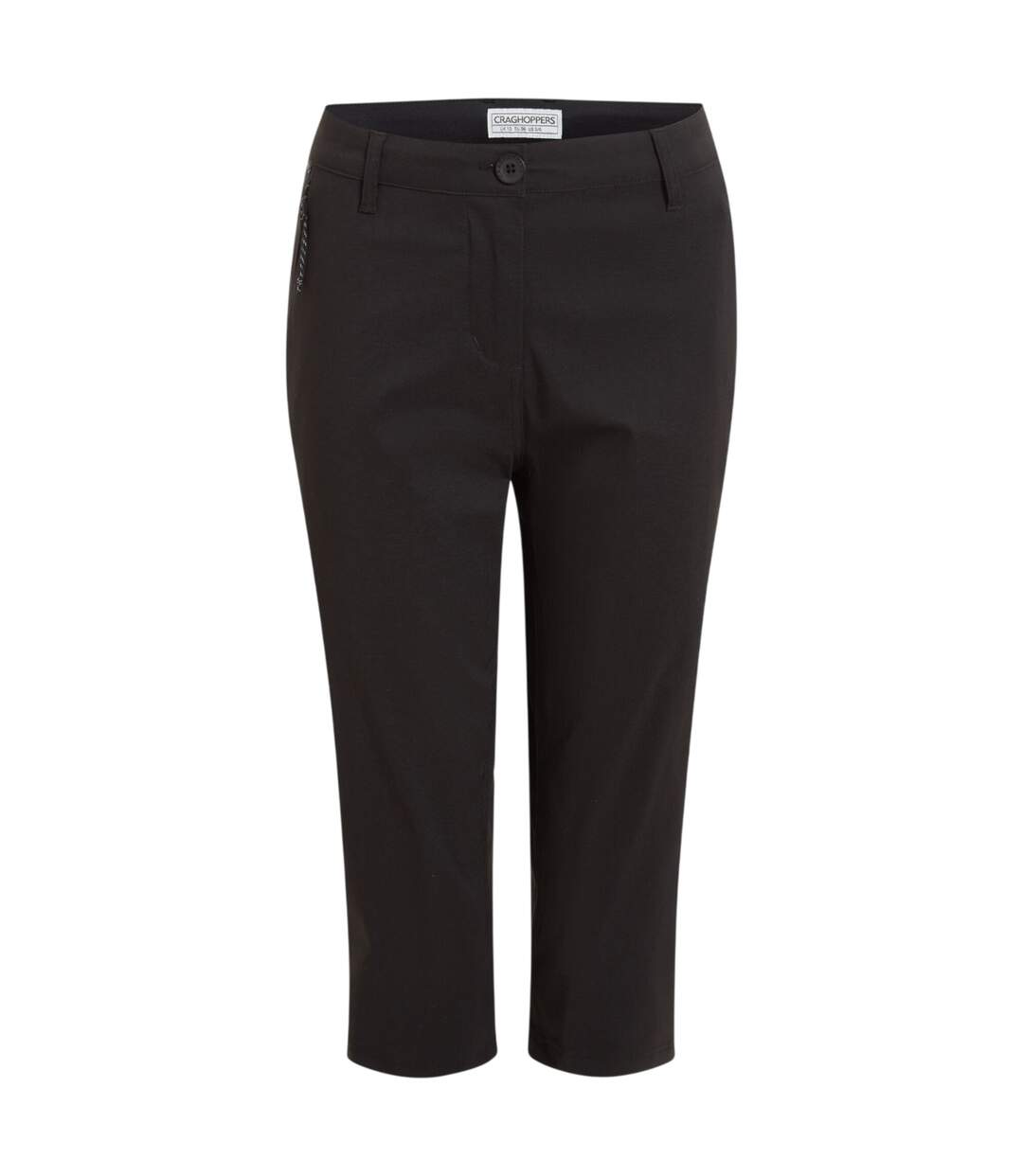 Womens/ladies Kiwi Pro Iii Cropped Trousers Black Craghoppers-2