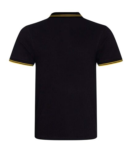 AWDis Mens - T-shirt POLO - Hommes (Noir / jaune) - UTPC3155