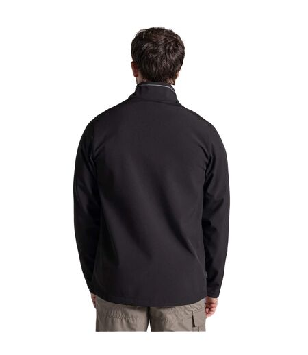 Mens Kiwi 3 Layer Soft Shell Jacket Black Craghoppers Expert