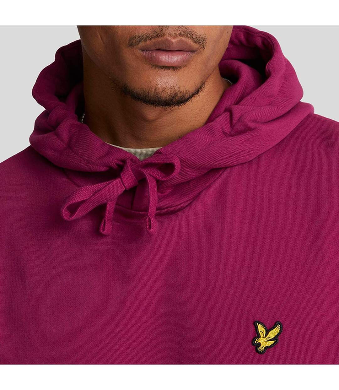 Sweat À Capuche Homme Bordeaux Lyle & Scott-4