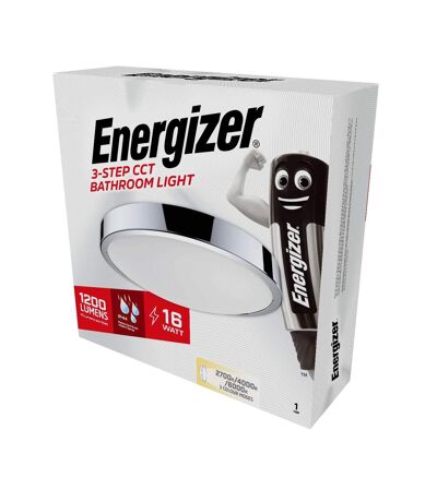 Energizer Bathroom Light (White/Silver) (One Size) - UTST10182
