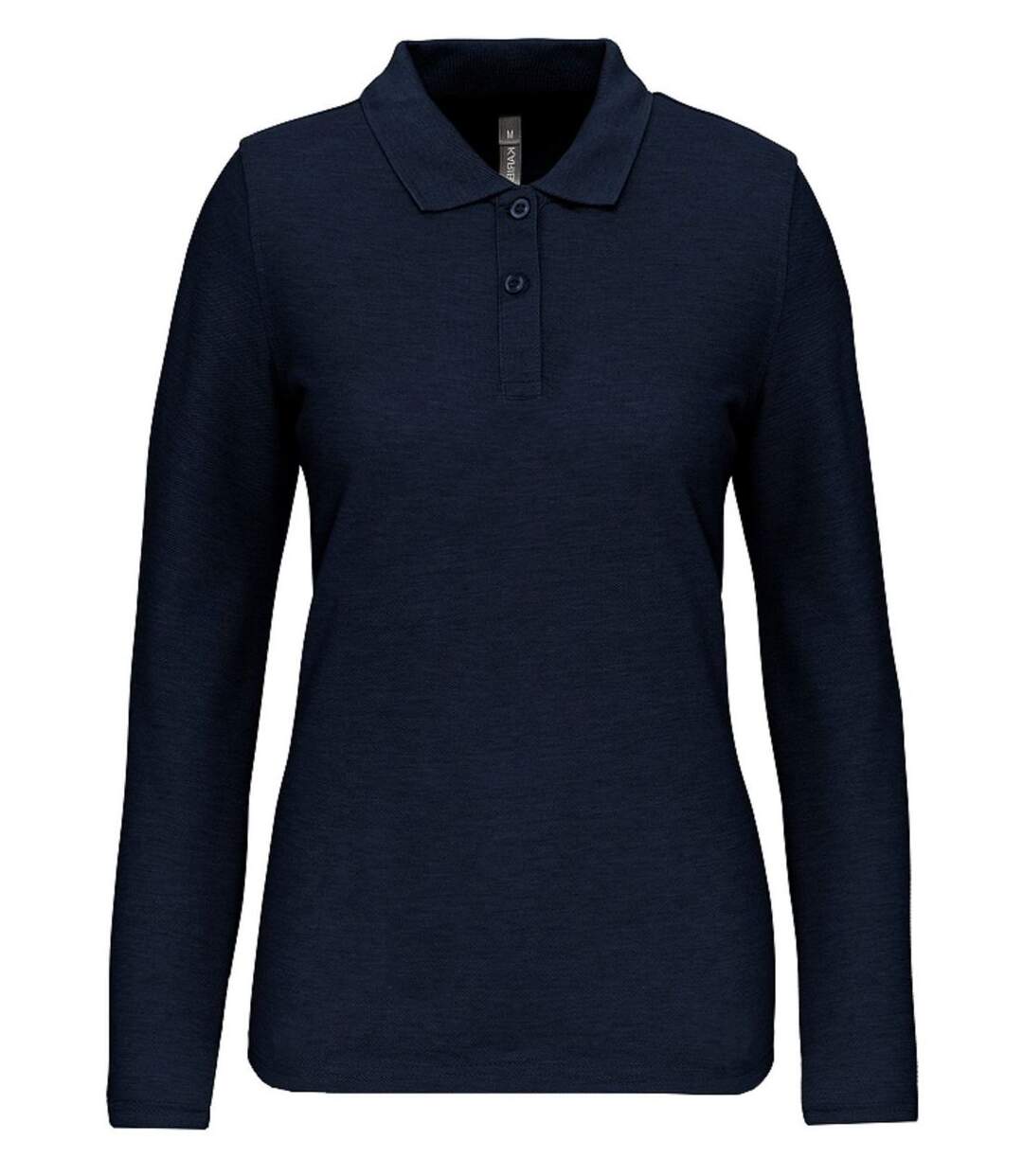 Polo manches longues - Femme - WK277 - bleu marine-1