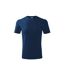 Mens Classic New T-shirt Dark Blue Adler-4