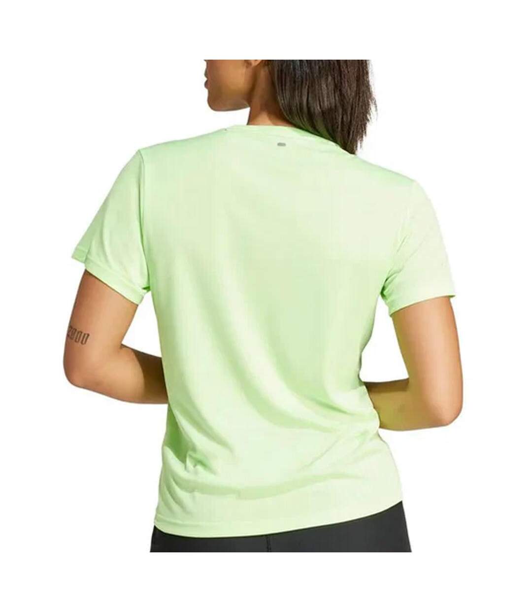T-Shirt jaune femme adidas run it-2