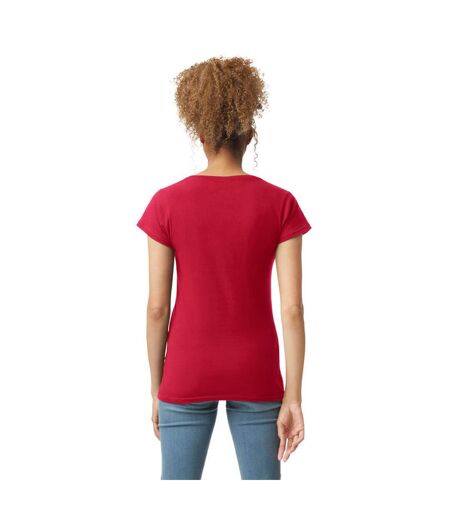 T-shirt Soft Style Femme Rouge Vif Gildan