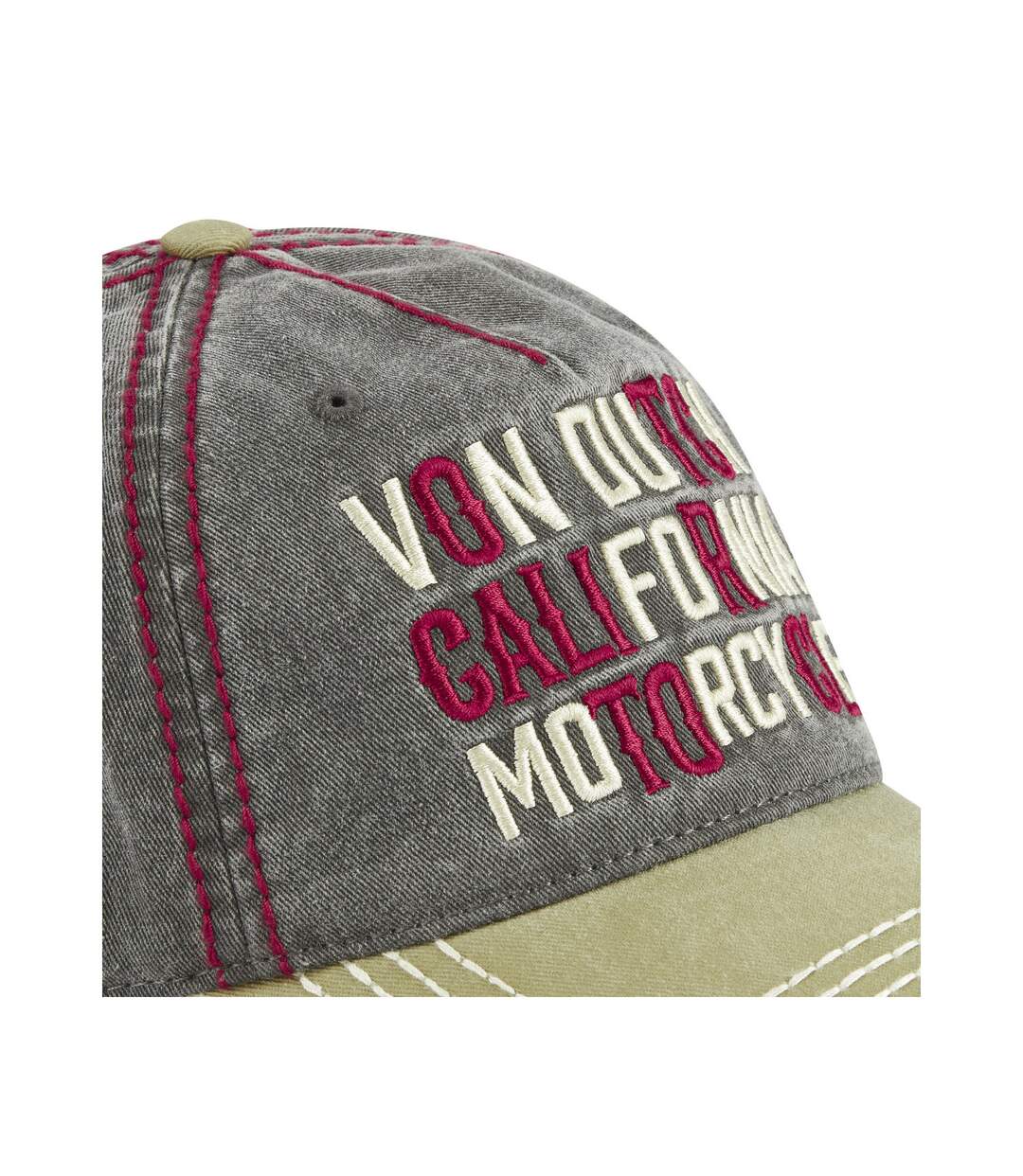 Casquette baseball en sergé de coton effet usé Retro Message Vondutch-3