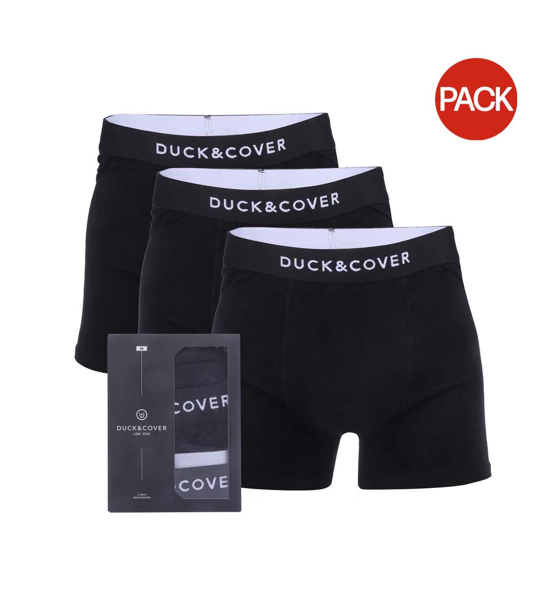 Boxers Sagnet Homme Noir Duck And Cover-1