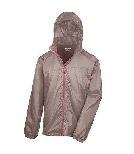 Veste Stowable Adulte Taupe Rose Result Urban