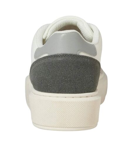 Mens Aspire Court Trainers White Vapour Blue Castle Rock Jack And Jones
