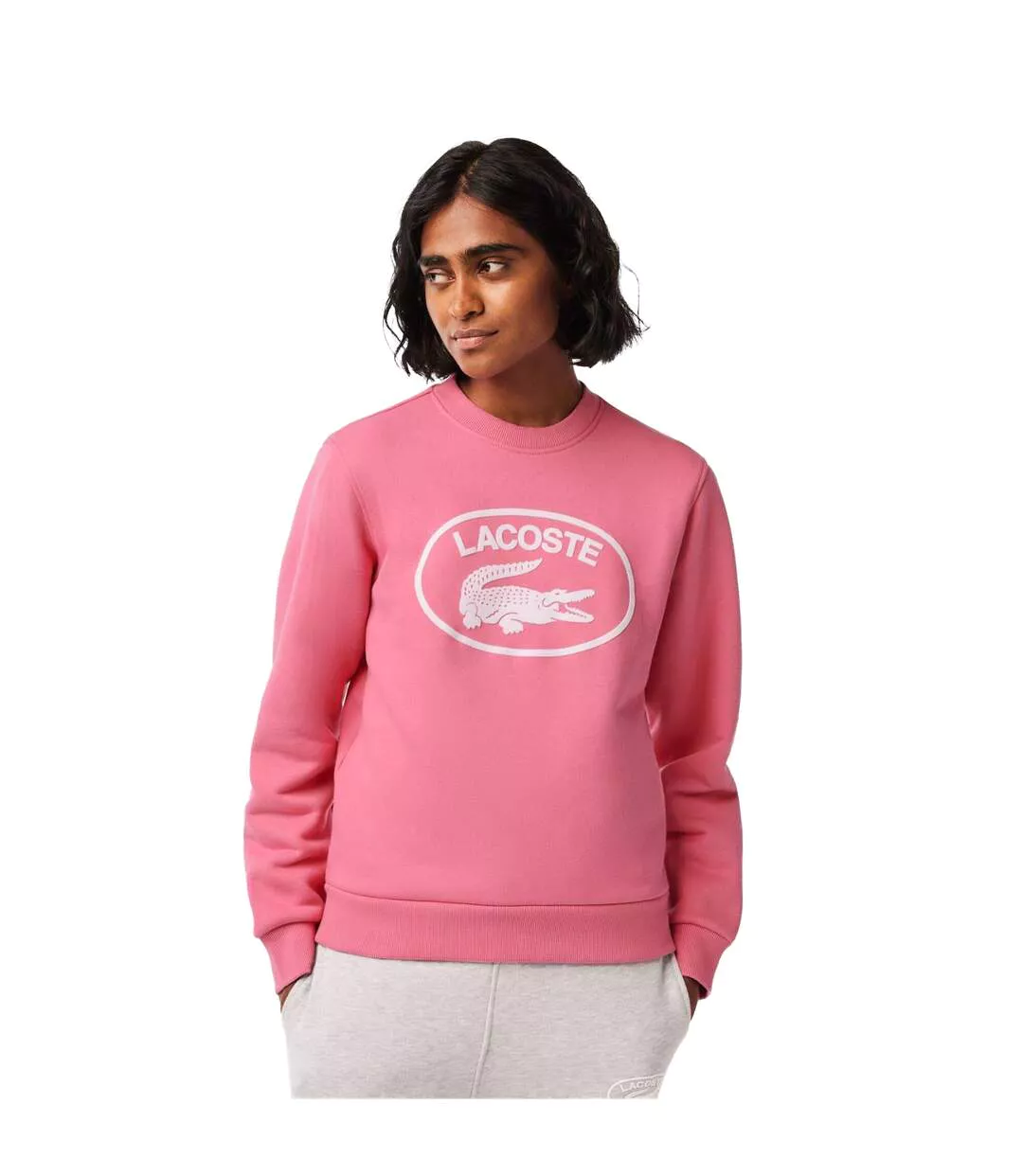 Sweat Femme Rose Lacoste-2