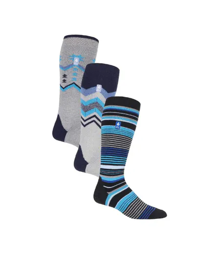 Heat Holders - 3 paires de chaussettes de ski thermiques longues pour hommes