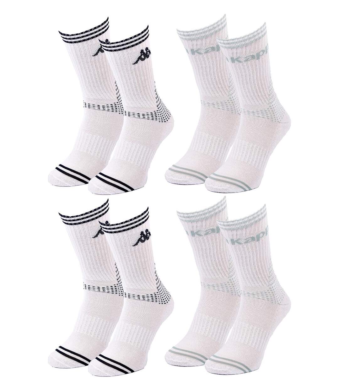 Chaussettes Femme KAPPA 4 paires PREMIUM CREW 2287BL-2