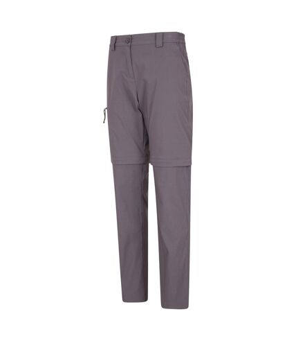 Mountain Warehouse Womens/Ladies Hiker Stretch Zip-Off Pants (Charcoal) - UTMW1577