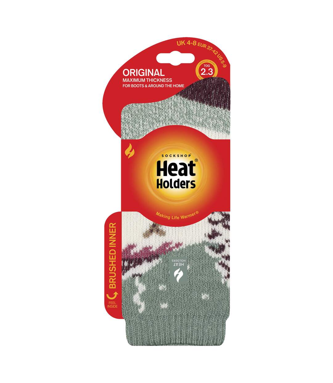 Heat Holders - Chaussettes thermiques originales Jacquard Dames | Paysage Fauve-2