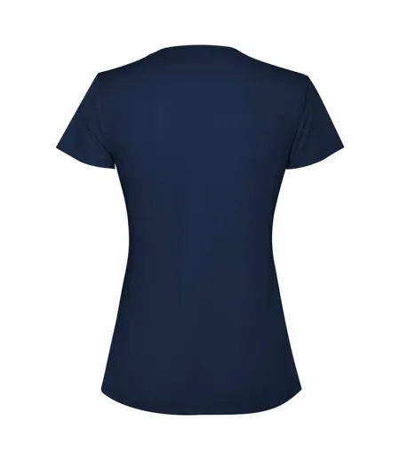Womens/ladies Estoril Short-sleeved T-shirt Navy Blue Roly