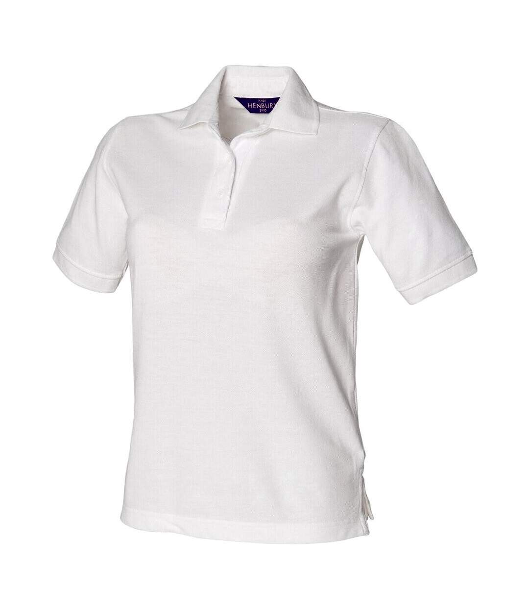 Polo femme blanc Henbury-1