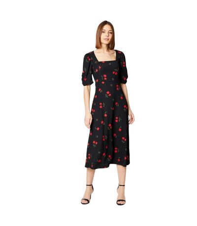 Robe mi-longue femme noir Dorothy Perkins