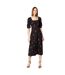 Robe mi-longue femme noir Dorothy Perkins-1