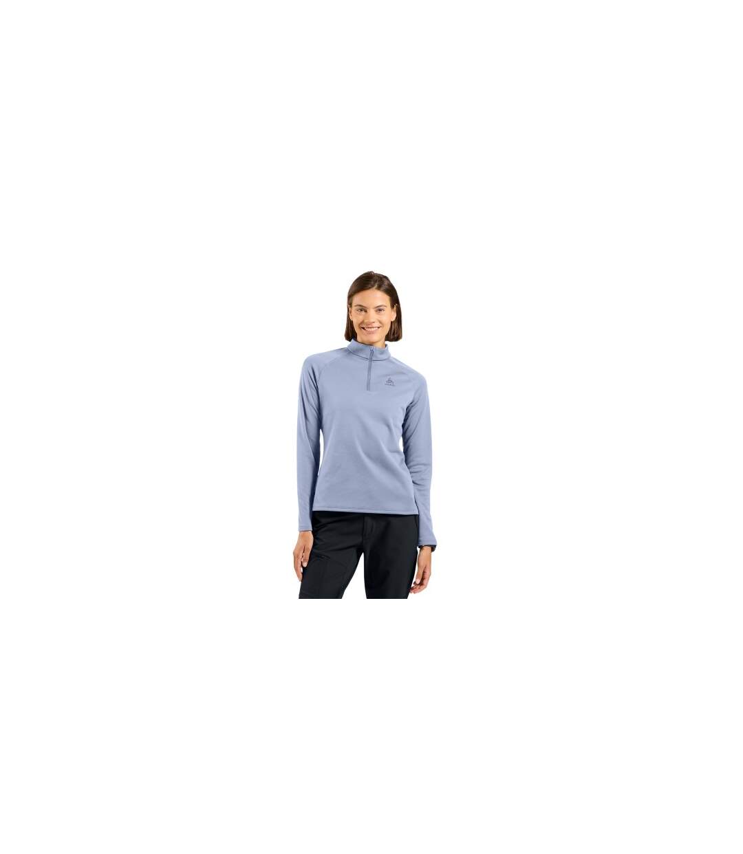 Haut Polaire Manches Longues Besso Femme Violet Foncé Odlo-1
