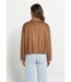 Blouson zippé suédine taille resserrée-2