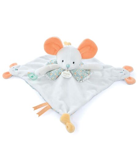 Doudou marionnette à doigts polyester collection LES PETITS FUTÉS Souris